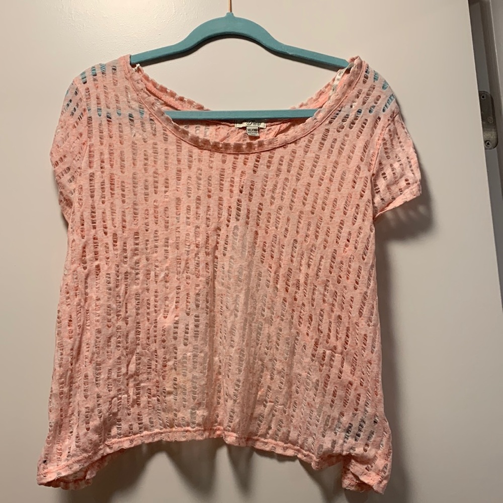 Guess See Through Open Back Top